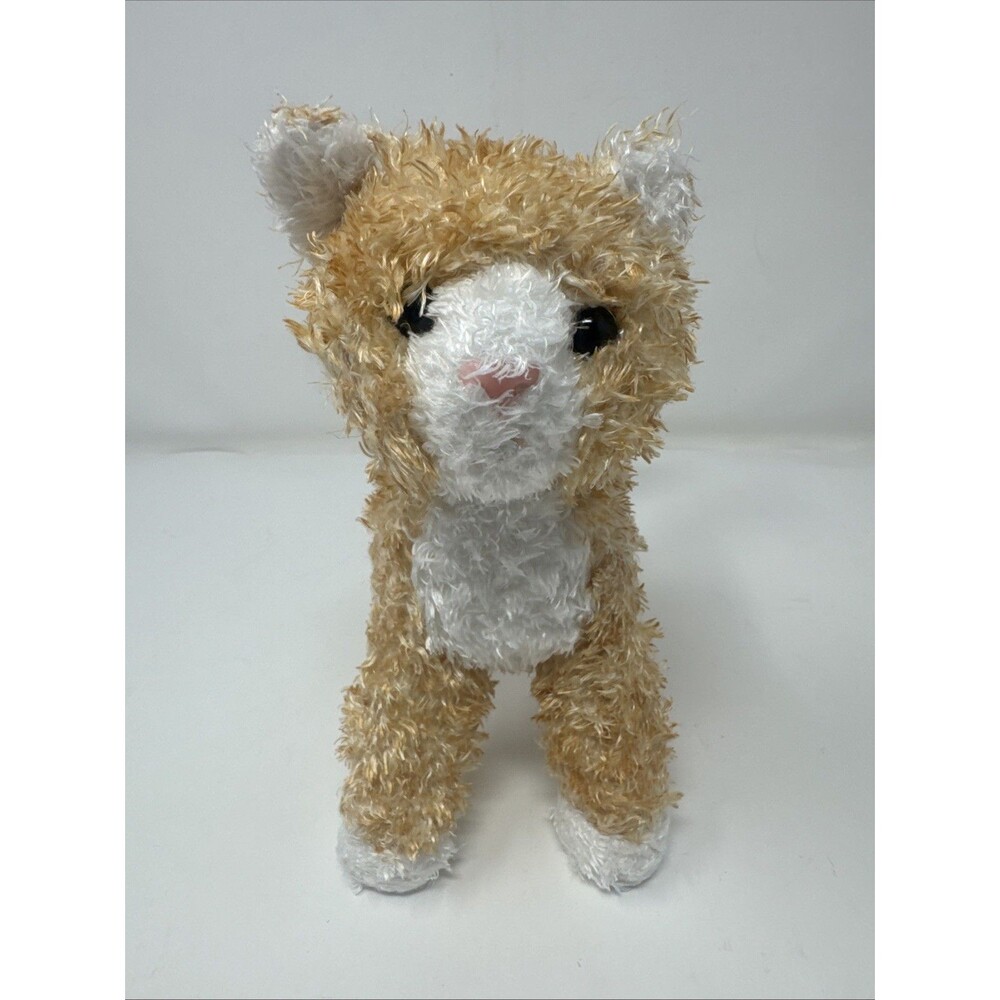 Douglas Kohair Yellow Orange White Cat Kitten Stuffed Animal Plush Toy 8"